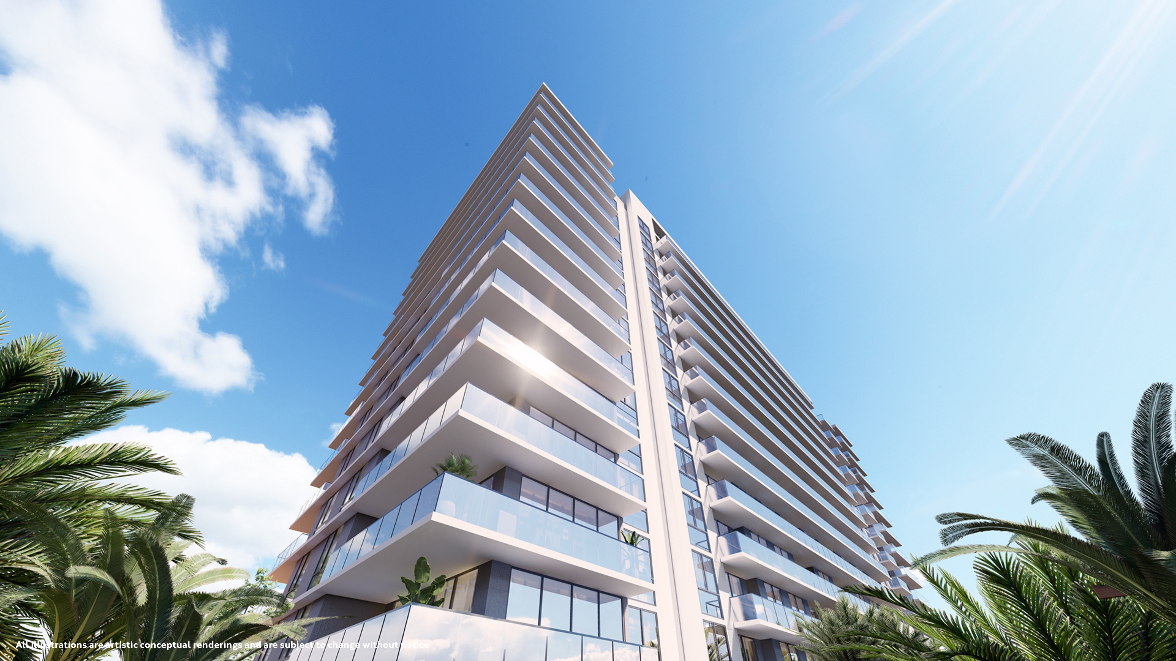 Vista do Gaia Residences em contexto de Hollywood — entre o golf course e o oceano.