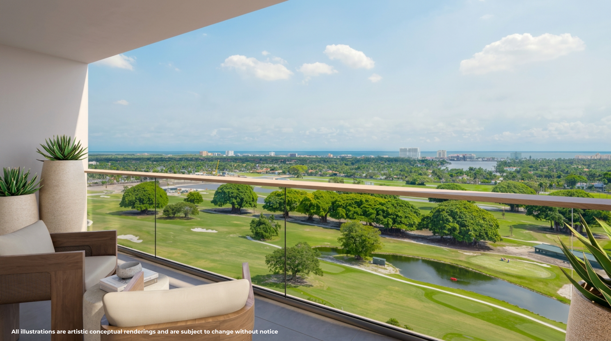 C1 — terraço amplo com vista.