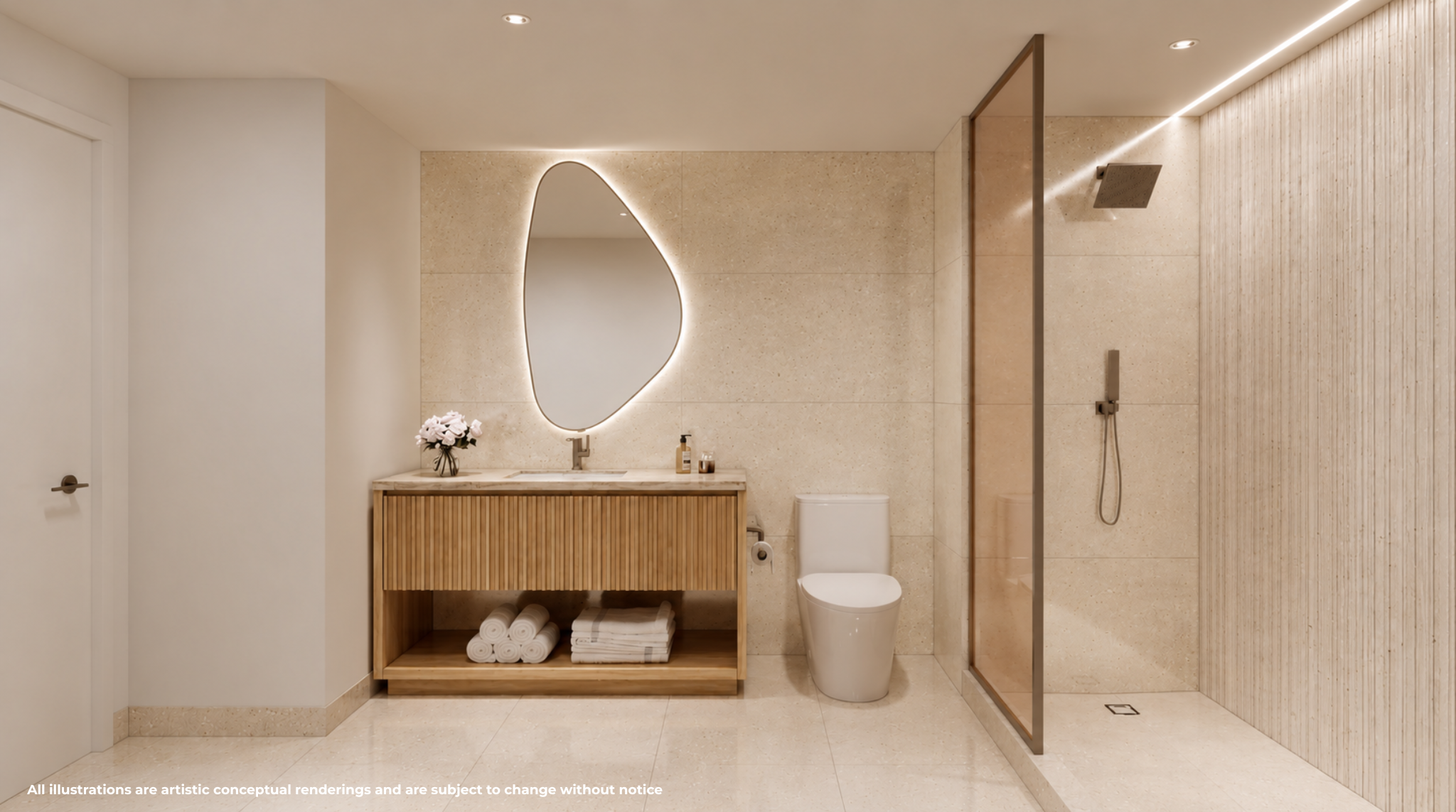 Studio S2 — banho com porcelanato.